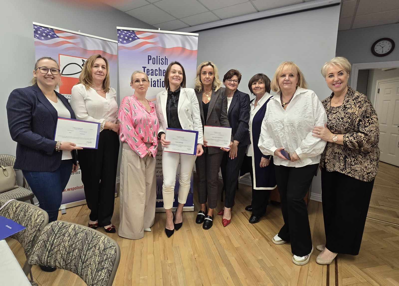 Uroczyste wręczenie certyfikatów